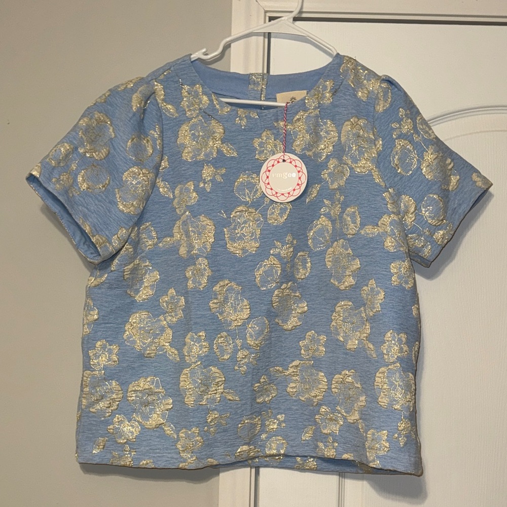 Umgee Blue and Gold Top